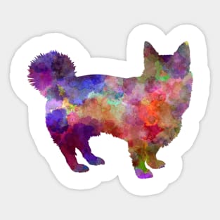 Swedish Vallhund in watercolor Sticker